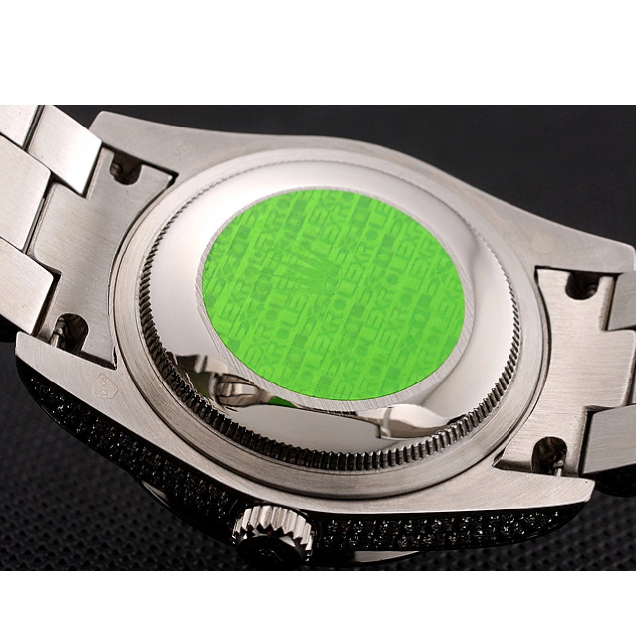 Aaa replica watch Dial Diamond Case Day-Date Diamond Rolex Pave 1453950 Bracelet Diamond Swiss 0518